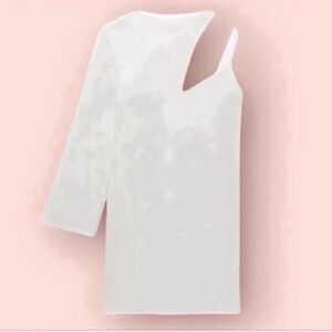 Zara White Mini Dress (Size Medium)